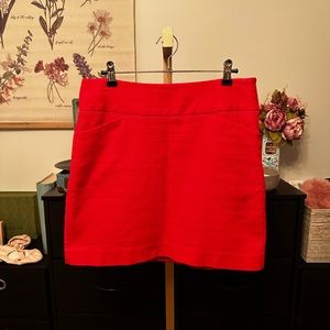 LOFT red tweed skirt. Size 2. Perfect condition.